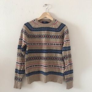 J Crew Fair Isle Sweater Men